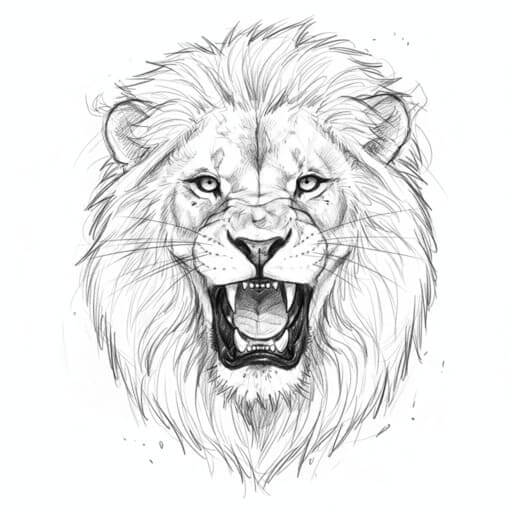 素描纹身风格示例